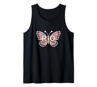 Rio Butterfly - Personalizzato Carino Nome Word Art Canotta