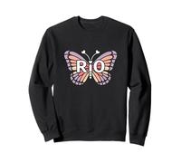 Rio Butterfly - Personalizzato Carino Nome Word Art Felpa