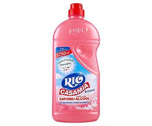 Rio - Casamia, Detergente con Sapone e Alcool per Pavimenti e Tutte le Superfici , 1.25 l - [confezione da 9]