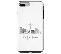 Rio De Janeiro, Brasile, orizzonte, viaggio, souvenir, paesaggio urbano Custodia per iPhone 7 Plus/8 Plus