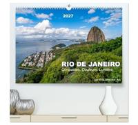 RIO DE JANEIRO Contrastes. Couleurs. Lumière. (Calendrier mural haut de gamme 2027 DIN A2 vertical), CALVENDO calendrier mensuel: Découvrez la beauté ... vibrantes et la lumière magique du Brésil.