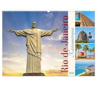 Rio de Janeiro - Küstenmetropole (Wandkalender 2026 DIN A2 quer), CALVENDO Monatskalender: Einzigartige Stadt - Rio de Janeiro ist die heimliche Hauptstadt Brasiliens.
