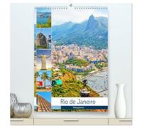 Rio de Janeiro - Reiseplaner (hochwertiger Premium Wandkalender 2026 DIN A2 hoch), Kunstdruck in Hochglanz: Einzigartige Stadt - Rio de Janeiro ist die heimliche Hauptstadt Brasiliens.