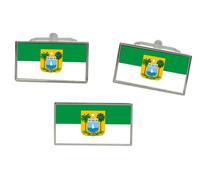 Rio Grande Do Norte (Brasile) Bandiera Gemelli E Fermacravatta Set