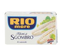 Rio Mare Filetti di Sgombro, al Naturale, Ricchi di Omega 3, 10 Lattine da 125 g