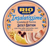 Rio mare Insalatissima Insalata di Tonno con riso alla curcuma, ceci neri e arancia 220 g