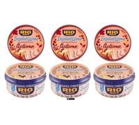 Rio Mare Insalatissime, Set 6 Confezioni, 3x Insalata di Tonno Autumn Edition con Lenticchie e Zucca, 3x Sicily Edition con Riso alla Curcuma, 220g per Confezione, + portachiavi italy shop service