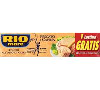 Rio Mare Tonno all'Olio di Oliva Pescato a Canna, 16 Lattine da 80 g