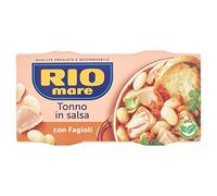 Rio Mare - Tonno in Salsa Fagioli e Tonno, Piatto Pronto da Gustare anche Caldo, 2 Lattine da 160g