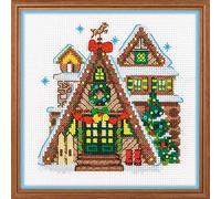 RIOLIS 1660 Il Caccia haeuschen Ricamo a Punto Croce, Cotone, Multicolore, 15 X 0, 1 cm