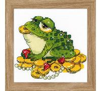 Riolis 1704 - Set per punto croce con schema numerato, in cotone, multicolore, 1313 cm