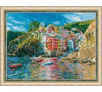 Riolis 1747 Ligurien - Schema punto croce contato, cotone, multicolore, 4030 cm