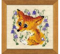 Riolis 1776 - Schema punto croce contato, motivo volpe, cotone, multicolore, 1313 cm