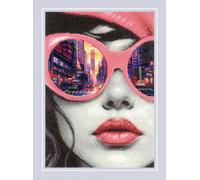 RIOLIS - Il Ritmo della Grande Città 2331, Paesaggio Punto Croce 21x30cm, Punto croce kit da ricamare, Disegni da ricamare, Ragazza Embroidery kit, DIY Regalo Kit ricamo punto croce