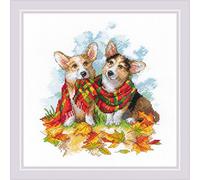 RIOLIS Counted Cross Stitch Kit 25x25cm - Ready For Autumn (14 Count) - R2002, Punto croce kit da ricamare, Kit ricamo punto croce