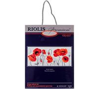 RIOLIS Counted Cross Stitch Kit 27.5"X11.75"-Scarlet Poppies (14 Count)