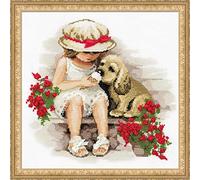 RIOLIS Counted Cross Stitch Kit 30x30cm - Sweet Tooth (14 Count), Punto croce kit da ricamare, Kit ricamo punto croce