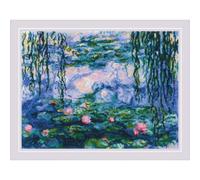 RIOLIS Counted Cross Stitch Kit 15.75"X11.75"-Water Lilies After C. Monet (14 Count)