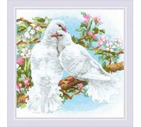 RIOLIS Counted Cross Stitch - Kit da 9,75 "X9,75, colore: bianco