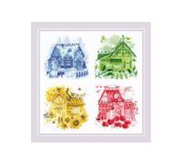 Riolis kit punto croce "Happy Street", 30x30cm