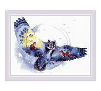 Riolis Kreuzstichmuster Night Fore , mehrfarbig