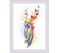 RIOLIS - L'amore è nell'aria 2104, Punto croce 21x30cm, Punto croce kit da ricamare, Disegni da ricamare, Embroidery kit, Set punto croce, Kit ricamo punto croce