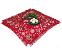 RIOLIS - Motivi invernali per centrotavola 2252, Blackwork kit di punti 45x45, Embroidery kit, Disegni da ricamare