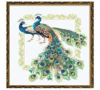 RIOLIS Peacocks - Kit per Punto Croce, Motivo: Pavone Reale, Multicolore