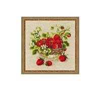 Riolis Punto Croce Kit Modello Fragola di Giardino
