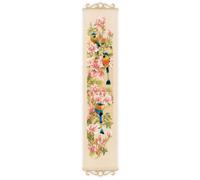 Riolis Set punto croce "Assortimento di fiori", modello numerato, 19x90cm