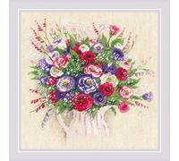 Riolis Set per Punto Croce, Multicolore, 25 x 25 cm