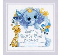 Riolis Set punto croce "Ciao piccolo (per ragazzi)"; modello di conteggio, 15x1