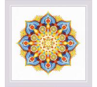 Riolis Set punto croce "Energy Mandala", schema di conteggio, 20x20cm