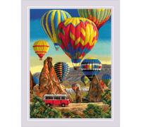 Riolis Set punto croce "Festival in Cappadocia", schema di conteggio, 30x40cm