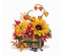 Riolis Set punto croce "Hello Autumn", schema di conteggio, 25x25cm