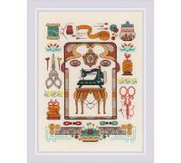 Riolis Set punto croce "Hobby preferito", schema di conteggio, 18x24cm