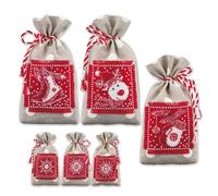 Riolis Set punto croce "Regalo d'inverno, 3 pezzi", schema di conteggio, un 10x1