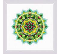 Riolis Set punto croce "Self-knowledge Mandala", schema di conteggio, 20x20cm