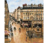 Riolis Set punto croce "Strada di Saint-Honore secondo il quadro di C.Pissarro",