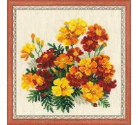 Set di punti croce Riolis "Fiori di calendula", modello di conteggio