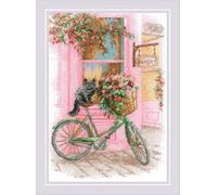 RIOLIS - Viaggio in fiore 2246, Punto croce 21x30cm, Punto croce kit da ricamare, Disegni da ricamare, Embroidery kit, Set punto croce, Kit ricamo punto croce