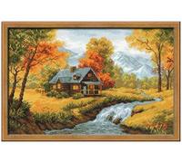 RIOLIS - Vista d’Autunno 1079, Punto croce 38x26cm, Punto croce kit da ricamare, Disegni da ricamare, Embroidery kit, Kit ricamo punto croce