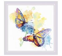RIOLIS - Volo colorato 1941, Punto croce 30x30cm, Punto croce kit da ricamare, Disegni da ricamare, Embroidery kit, Set punto croce, Kit ricamo punto croce