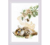 Riolis Set punto croce "Flight of the Bumblebee", schema di conteggio, 21x30cm