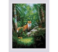 RIOLIS - Volpe nella foresta 2251, Punto croce 30x40, Punto croce kit da ricamare, Disegni da ricamare, Embroidery kit, Kit ricamo punto croce