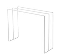 Riordina il tuo bagno o la tua cucina con questo scolapiatti in ferro con design a triangolo (bianco)