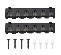 Riordina la tua area di attrezzatura con un set da 2 pezzi per montaggio a parete per canna da pesca (cotone perlato livello)