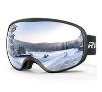 RIOROO Maschera da Sci Bambino 3~14 Anni Occhiali da Sci Maschera Sci Bambino Occhiali Sci 100% Anti UV Anti Nebbia anti-vento antipolvere, OTG per Ragazzo Ragazza Sci Snowboard Sport Invernali
