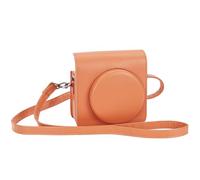 Riosin Custodia protettiva istantanea per fotocamera Fujifilm Instax Square SQ1/SQ40, in pelle PU di alta qualità, con tracolla regolabile rimovibile, Arancio Terracotta, custodia per fotocamera