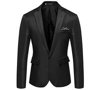 riou Blazer da Uomo Slim Fit Formale Giacca da Abito con Un Bottone Suit Jacket Giacca Elegante Formale Giacche Blazer Uomo Invernale Cappotto Leggera Casual per Ufficio Business Matrimonio Feste
